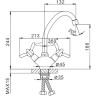Смеситель для кухни FRAP H12 F4112 хром
